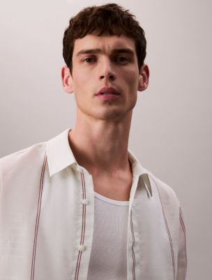 Мужские рубашки Calvin Klein Cotton Nylon Relaxed Shirt — фото 3