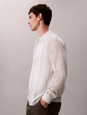 Мужские рубашки Calvin Klein Cotton Nylon Relaxed Shirt — фото 4