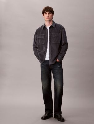 Мужские рубашки Calvin Klein Corduroy Relaxed Button-Down Shirt — фото 2