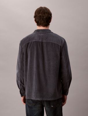 Мужские рубашки Calvin Klein Corduroy Relaxed Button-Down Shirt — фото 4