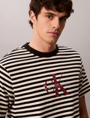 Мужские футболки Calvin Klein Monogram Stripe Relaxed T-Shirt — фото 2
