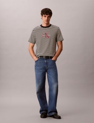 Мужские футболки Calvin Klein Monogram Stripe Relaxed T-Shirt — фото 3