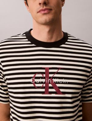 Мужские футболки Calvin Klein Monogram Stripe Relaxed T-Shirt — фото 5