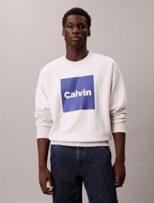 Fleece Logo Graphic Relaxed Sweatshirt, Pale Grey Heather