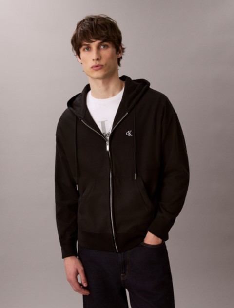 Мужские худи Calvin Klein Premium Terry Relaxed Zip