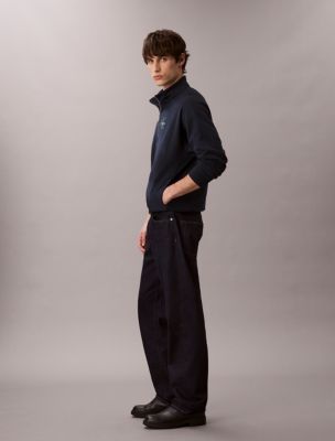 Мужские худи Calvin Klein Monologo Premium Terry Quarter Zip Sweatshirt — фото 3