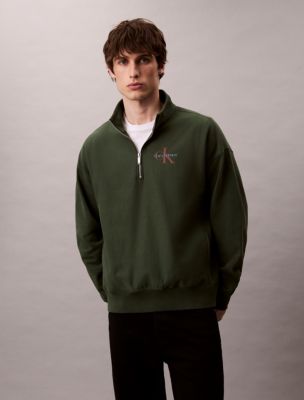 Premium Terry Relaxed Quarter Zip Sweatshirt, Sycamore