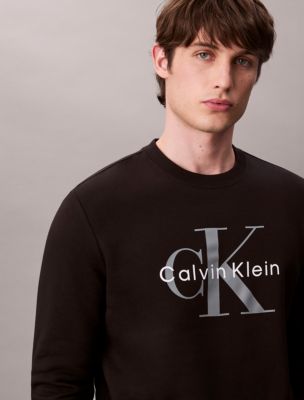 Мужские худи Calvin Klein Monologo Fleece Crewneck Sweatshirt — фото 2