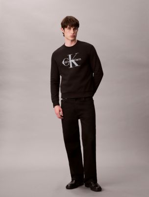 Мужские худи Calvin Klein Monologo Fleece Crewneck Sweatshirt — фото 3