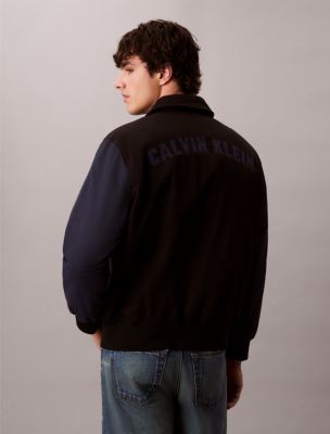 Nylon Cotton Varsity Bomber Jacket | Calvin Klein® USA