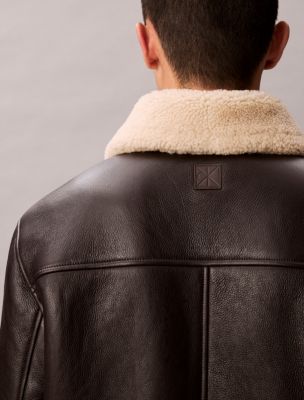 Shearling Leather Jacket | Calvin Klein® USA