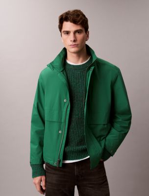 Lightweight Relaxed Parka Jacket, Verdant Green