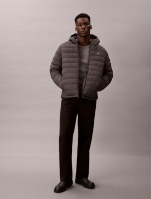 Packable Ripstop Puffer Jacket, Dark Grey