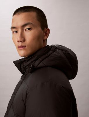 Мужская куртка Calvin Klein Heavyweight Down Detachable Hood Puffer, цвет: Чёрный — фото 2