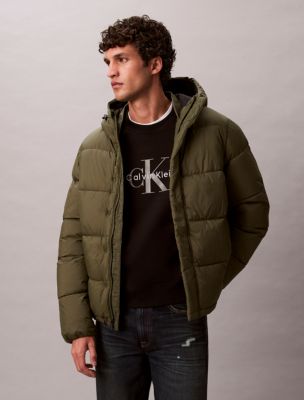 Hooded Puffer Jacket, Fatigue