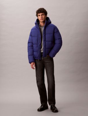 Hooded Puffer Jacket, Bellwether Blue