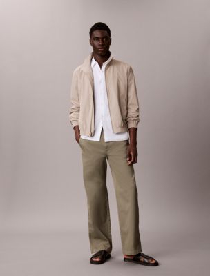 90s Baggy Chino Pants, Deep Lichen Green