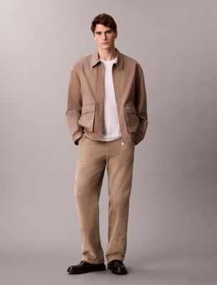 90s Straight Corduroy Chino Pants, Vintage Khaki