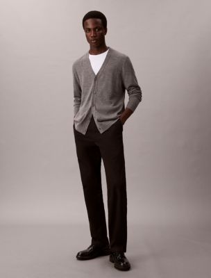 Standard Straight Chino Pants, Black