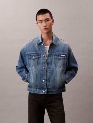 90s Denim Trucker Jacket, Indigo Citrine