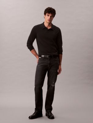 Standard Straight Fit Jeans, Washed Cinder