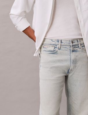Мужские джинсы Calvin Klein Standard Straight Wool Blend Jeans — фото 2