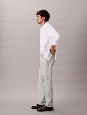 Мужские джинсы Calvin Klein Standard Straight Wool Blend Jeans — фото 3