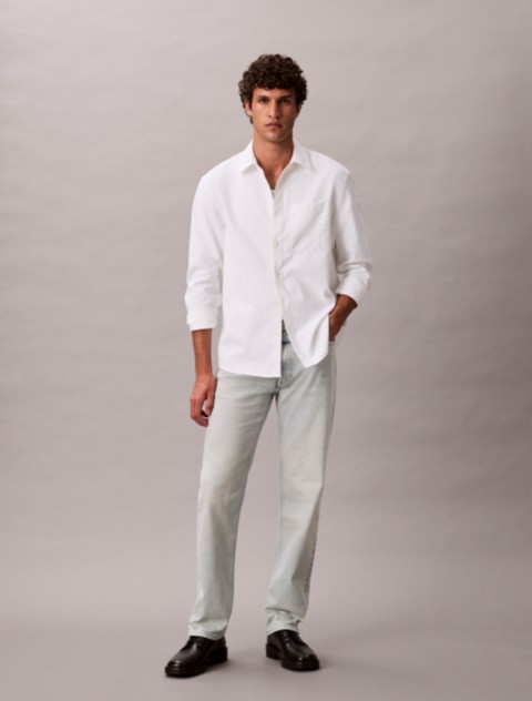 Мужские джинсы Calvin Klein Standard Straight Wool Blend Jeans