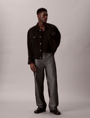 Baggy Fit Jeans, Black Sky