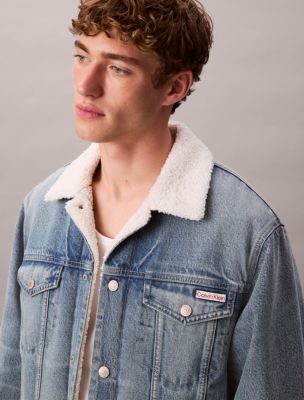 Мужские куртки Calvin Klein 90s Sherpa Trucker Jacket — фото 3