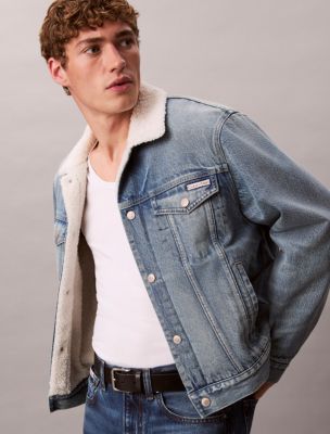 Мужские куртки Calvin Klein 90s Sherpa Trucker Jacket — фото 4