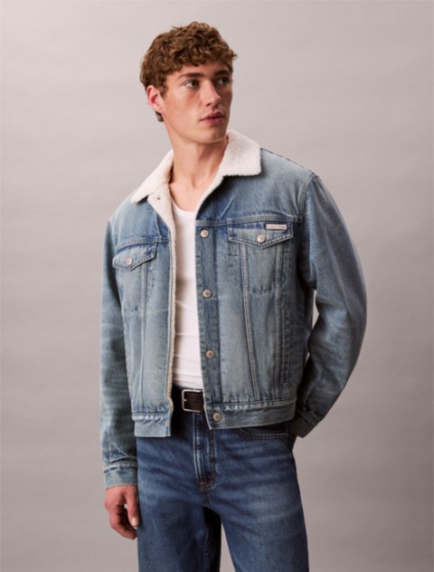 Мужские куртки Calvin Klein 90s Sherpa Trucker Jacket