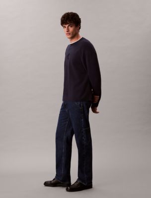 Straight Leg Carpenter Jeans, Indigo Gravel