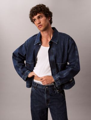 Denim Workwear Jacket, Indigo Gravel