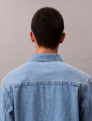 90s Emblem Denim Overshirt | Calvin Klein