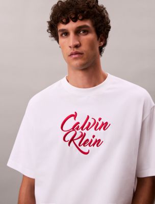 Script Logo Graphic Relaxed T-Shirt, Brilliant White