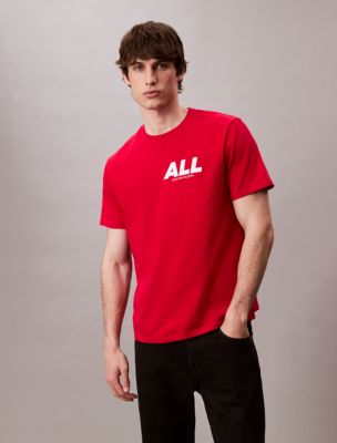 All Graphic Relaxed T-Shirt, Berry Sangria 