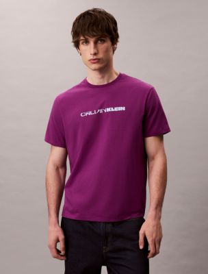 Bold Logo Graphic Relaxed T-Shirt, Purple Phlox