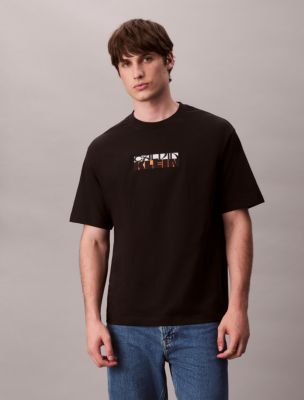 Block Logo Graphic Relaxed T-Shirt , Black