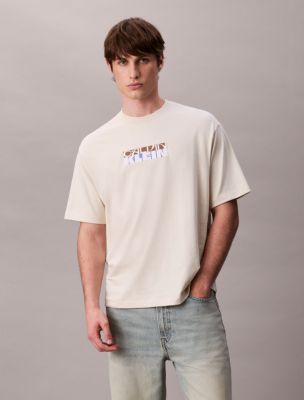 Block Logo Graphic Relaxed T-Shirt , Bone White