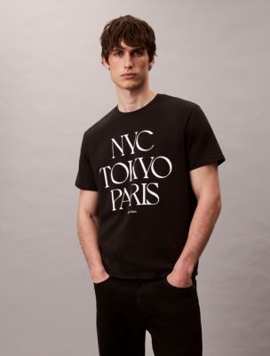 Flagship Cities Graphic Relaxed T-Shirt, Black