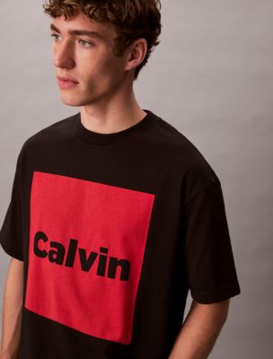 Logo Box Graphic Relaxed T-Shirt, Black