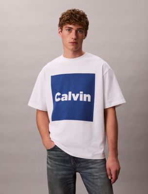 Logo Box Graphic Relaxed T-Shirt, White
