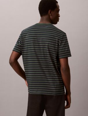 Мужские футболки Calvin Klein Monologo Graphic Stripe Classic T-Shirt — фото 4