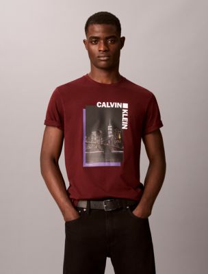 City Night Logo Graphic Classic T-Shirt, Merlot 