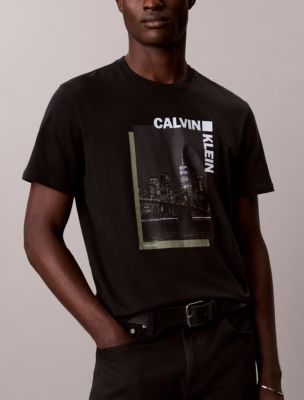 Мужские футболки Calvin Klein City Night Logo Graphic Classic T-Shirt — фото 5