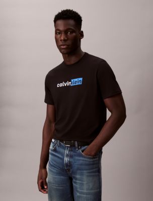 Dual Tone Logo Graphic Classic T-Shirt , Black