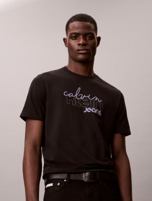 Mixed Logo Graphic Classic T-Shirt, Black
