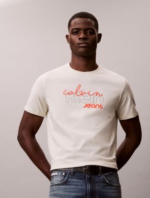 Mixed Logo Graphic Classic T-Shirt, Bone White