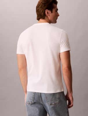 Мужские футболки Calvin Klein Layered Script Logo Graphic Classic T-Shirt — фото 4